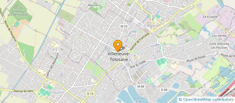 localisation de l'entreprise GYM DOUCE MIXTE DE VILLENEUVE TOLOSANE à VILLENEUVE-TOLOSANE