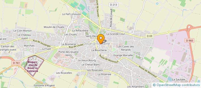 localisation de l'entreprise GYM DU LAYON  DOUE-EN-ANJOU