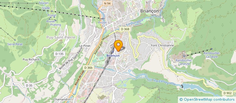 localisation de l'entreprise GYM EN CIMES à BRIANCON