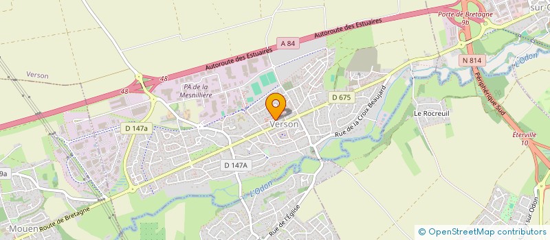 localisation de l'entreprise GYM ENFANT DE L'ODON  VERSON