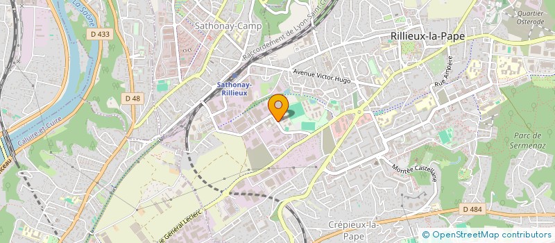 localisation de l'entreprise GYM ENTREPRISE à RILLIEUX-LA-PAPE