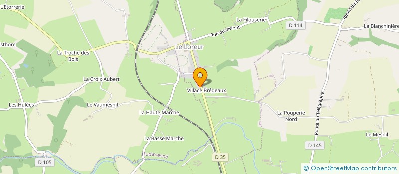 localisation de l'entreprise GYM ET BIEN ETRE EN BAIE  LE LOREUR