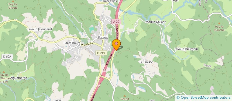localisation de l'entreprise GYM ET DANSE POUR TOUS à RAZES