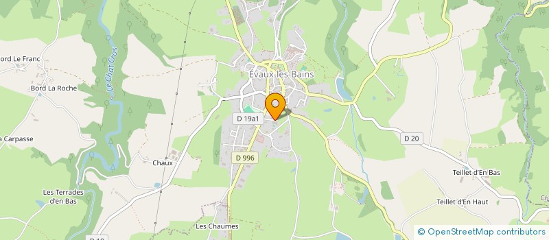 localisation de l'entreprise GYM EVAHONA à EVAUX-LES-BAINS