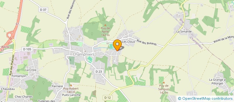 localisation de l'entreprise GYM FIT à CHAMPNIERS
