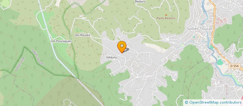 localisation de l'entreprise GYM FORM  SOLLIES-TOUCAS