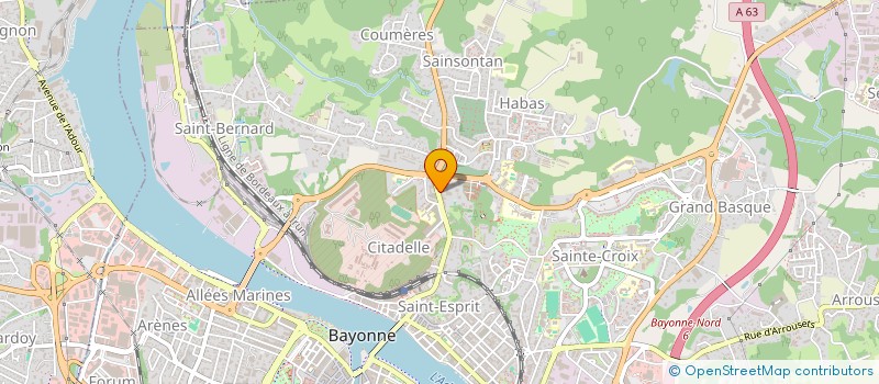 localisation de l'entreprise GYM FORM à BAYONNE