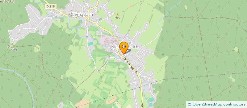 localisation de l'entreprise GYM FORME LOISIRS NIEDERHASLACH  NIEDERHASLACH