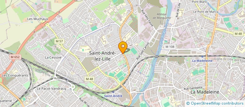 localisation de l'entreprise GYM FORME LOISIRS POUR TOUS  SAINT-ANDRE-LEZ-LILLE