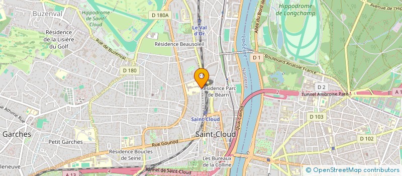 localisation de l'entreprise GYM FORME SAINT CLOUD à SAINT-CLOUD