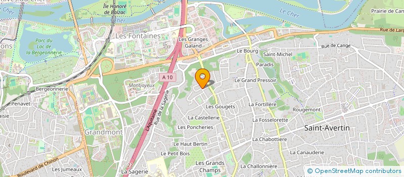 localisation de l'entreprise GYM FORME SANTE  SAINT-AVERTIN