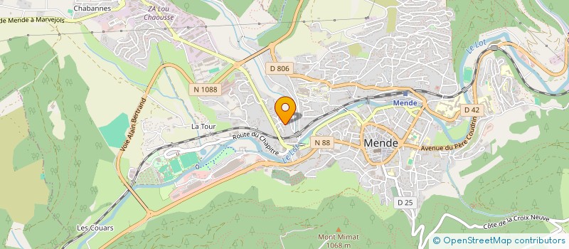 localisation de l'entreprise GYM FORME SECTION G.V  MENDE