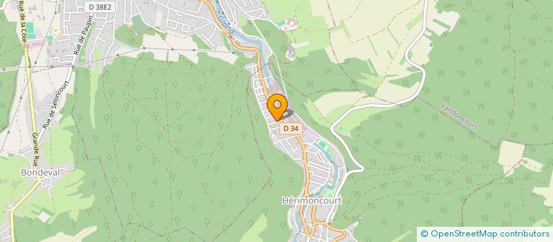 localisation de l'entreprise GYM HARMONIE  HERIMONCOURT