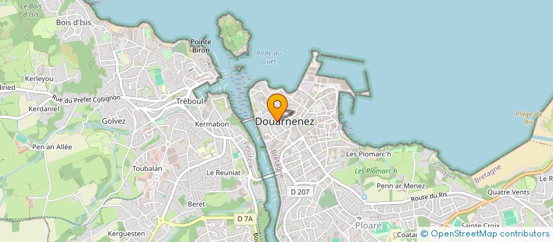 localisation de l'entreprise GYM HORIZON  DOUARNENEZ