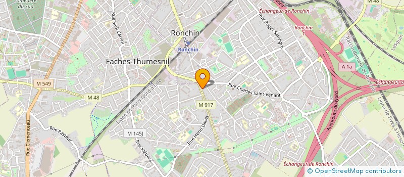 localisation de l'entreprise GYM'J'AIM'  RONCHIN