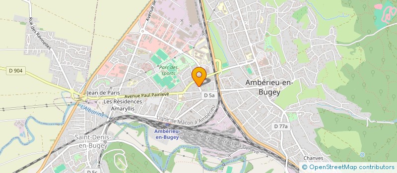 localisation de l'entreprise GYM LASER 2  AMBERIEU-EN-BUGEY