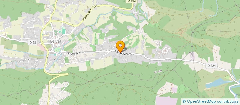 localisation de l'entreprise GYM LOISIRS VALEN à LE VAL