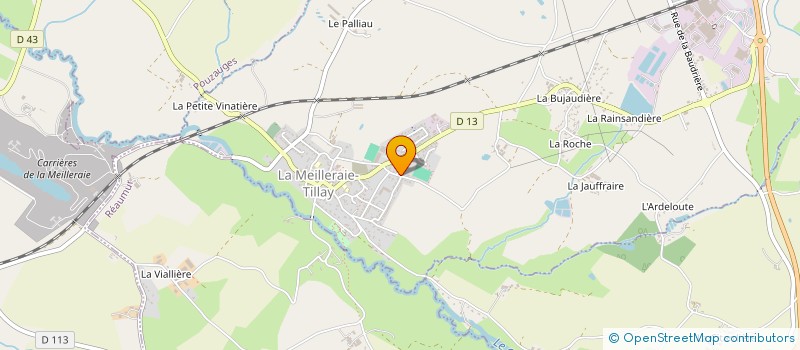 localisation de l'entreprise GYM MELLETOISE  LA MEILLERAIE-TILLAY