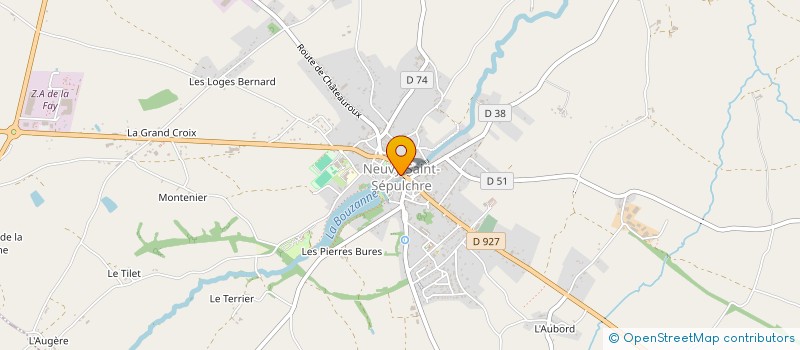 localisation de l'entreprise GYM NEUVY à NEUVY-SAINT-SEPULCHRE