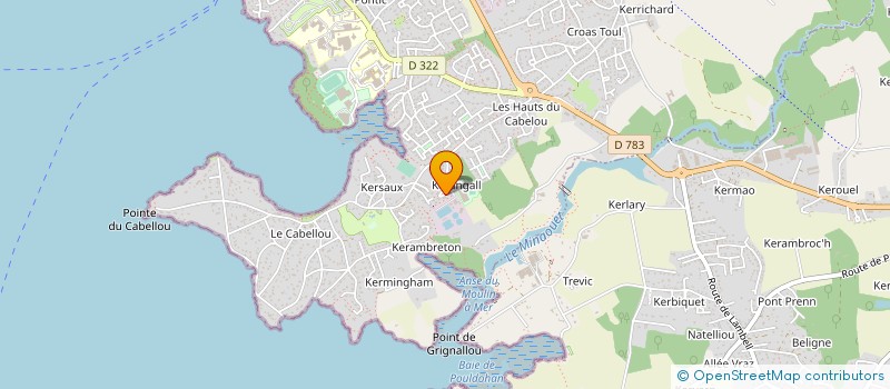 localisation de l'entreprise GYM OLYMPE à CONCARNEAU