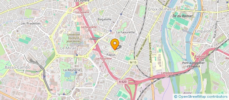 localisation de l'entreprise GYM PAPUS FORM ASSOCIATION à TOULOUSE