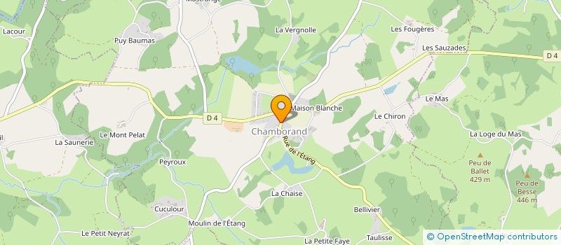 localisation de l'entreprise GYM'PLAISIR à CHAMBORAND