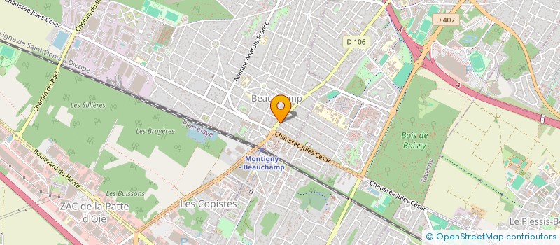 localisation de l'entreprise GYM PULSE  BEAUCHAMP