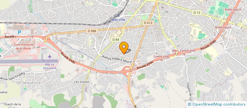 localisation de l'entreprise GYM ROCHEGUDE à ALBI