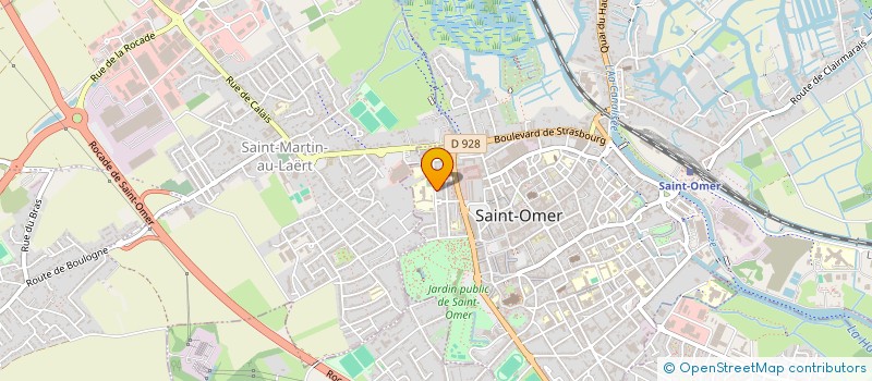 localisation de l'entreprise GYM RYTHMIQUE SPORTIVE AUDOMAROISE  SAINT-OMER