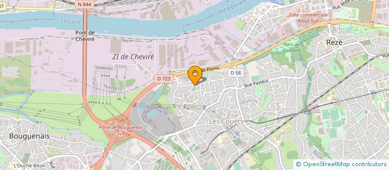 localisation de l'entreprise GYM SANTE SPORT LOISIRS  BOUGUENAIS