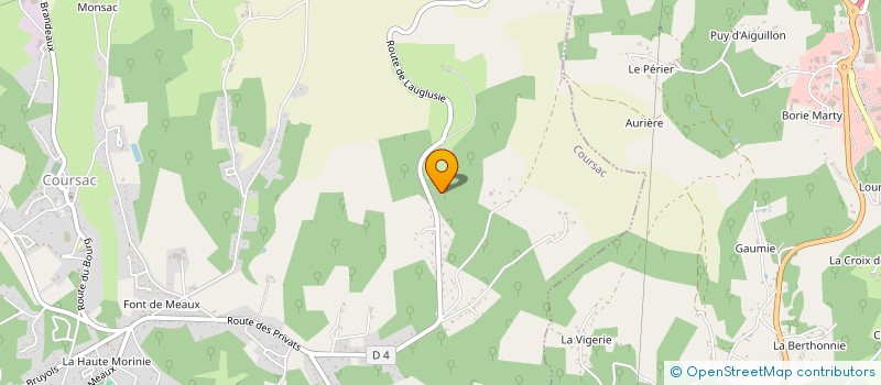 localisation de l'entreprise GYM SILHOUETTE  COURSAC