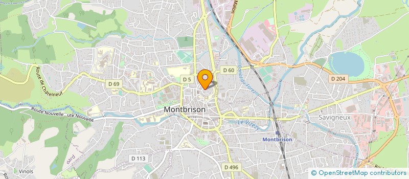 localisation de l'entreprise GYM TEN DANCE  MONTBRISON