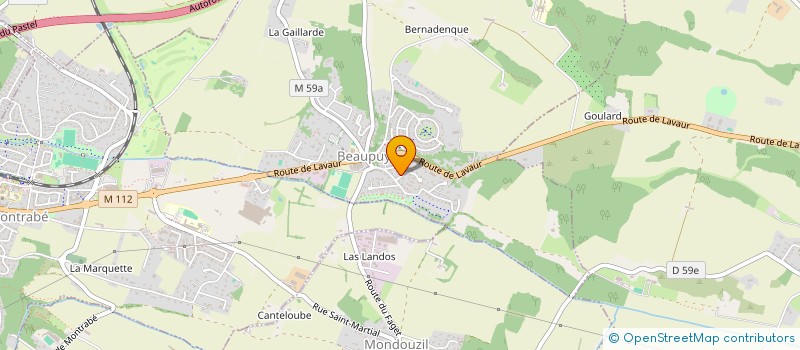 localisation de l'entreprise GYM TONIC  BEAUPUY