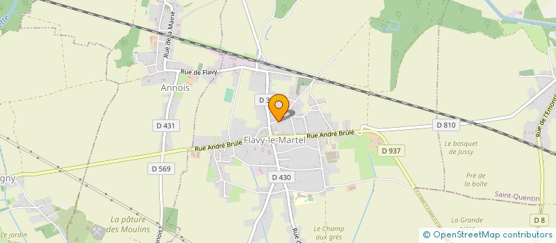 localisation de l'entreprise GYM TONIC MUSCULATION à FLAVY-LE-MARTEL