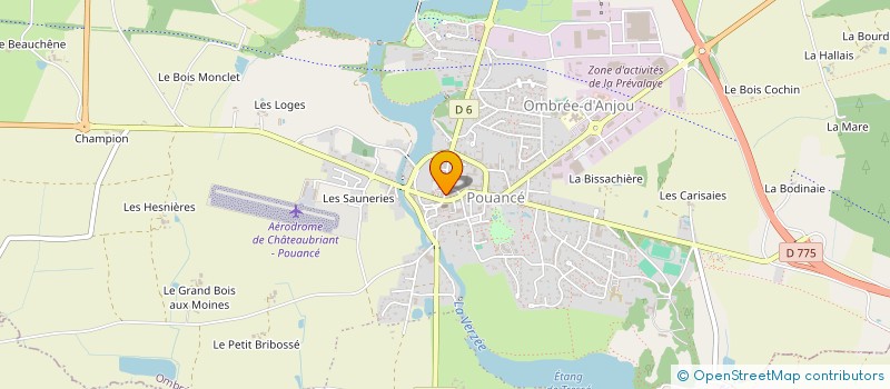 localisation de l'entreprise GYM TONIC POUANCEEN à OMBREE D'ANJOU