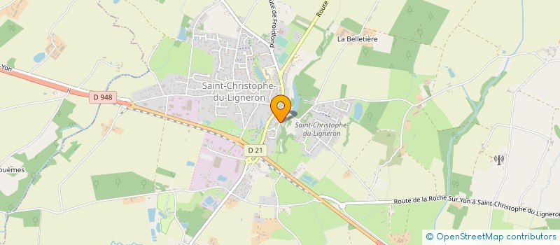 localisation de l'entreprise GYM TONIQUE LIGNERONNAISE à SAINT-CHRISTOPHE-DU-LIGNERON