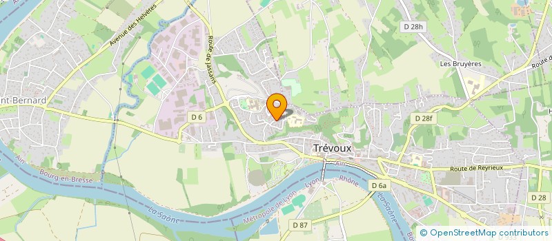 localisation de l'entreprise GYM TREVOUX à TREVOUX