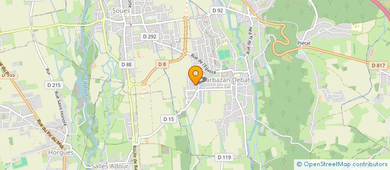 localisation de l'entreprise GYM V' A.S.C BARBAZAN-DEBAT  BARBAZAN-DEBAT