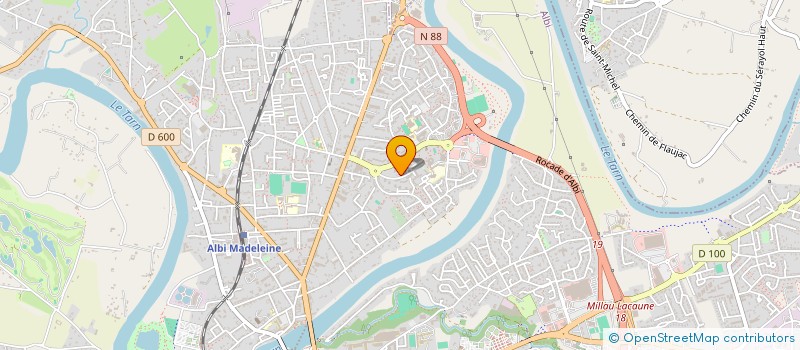 localisation de l'entreprise GYM V.CANTEPAU à ALBI