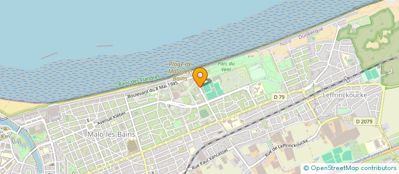 localisation de l'entreprise GYM' V DUNKERQUE à DUNKERQUE