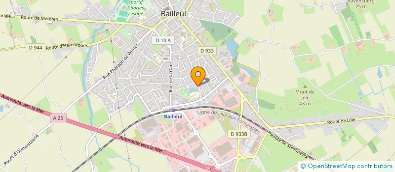 localisation de l'entreprise GYM'VITALITE BAILLEUL à BAILLEUL