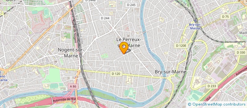 localisation de l'entreprise GYM' VITALITE DU PERREUX à LE PERREUX-SUR-MARNE