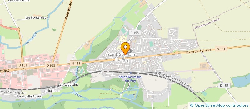 localisation de l'entreprise GYM VOLONTAIRE ADULTES EDUCT PHYS ENFANT  SAINT-GERMAIN-DU-PUY