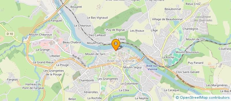 localisation de l'entreprise GYM VOLONTAIRE DE ST PRIEST SOUS AIXE à SAINT-PRIEST-SOUS-AIXE