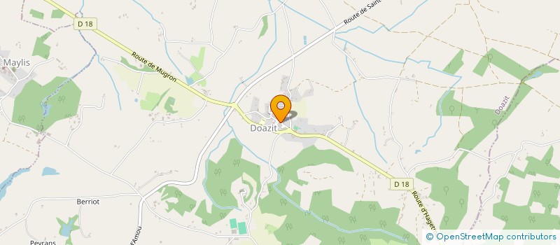 localisation de l'entreprise GYM VOLONTAIRE DES TROIS CLOCHERS à DOAZIT