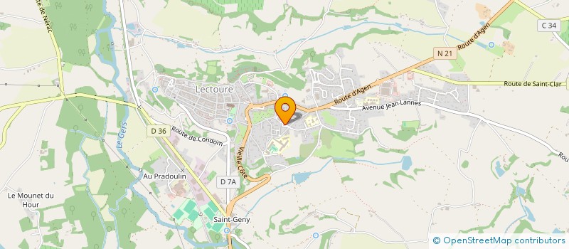 localisation de l'entreprise GYM VOLONTAIRE LECTOURE  LECTOURE