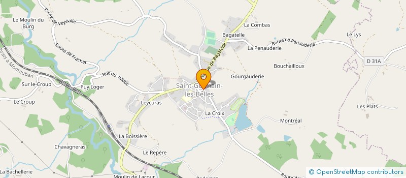 localisation de l'entreprise GYM. VOLONTAIRE MAGNAC BOURG à MAGNAC-BOURG