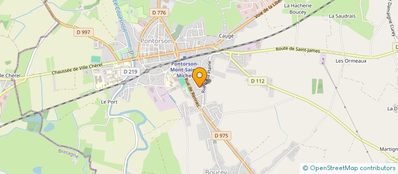 localisation de l'entreprise GYM VOLONTAIRE PONTORSONNAISE  PONTORSON