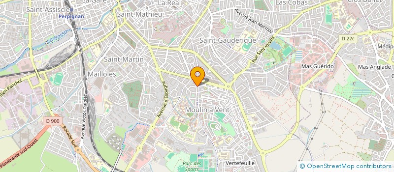 localisation de l'entreprise GYM VOLONTAIRE POUR TOUS  PERPIGNAN