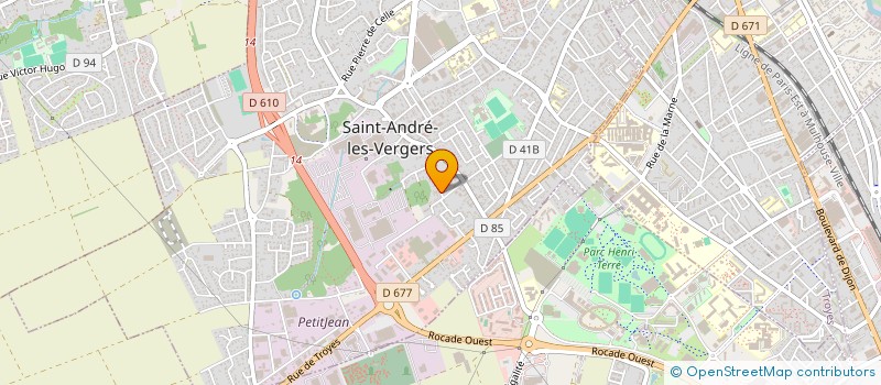 localisation de l'entreprise GYM VOLONTAIRE ST ANDRE LES VERGERS à SAINT-ANDRE-LES-VERGERS